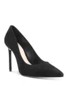 Schutz Lou Glam Pin Heel Pump In Black Suede