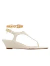 Schutz Lys Wedge Sandal In White