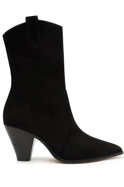 Schutz Women's Mackie Leather Boot In Black