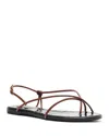 Schutz Strappy Leather Ankle-strap Sandals In Sauvage