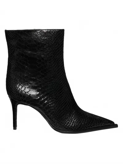 Schutz Women's Mary Ankle Boots In Black Imperial Snake