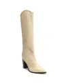 Schutz Women's Maryana Knee High Block Heel Boots In White