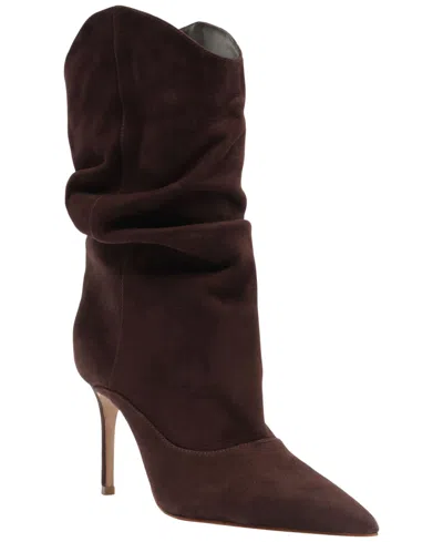 Schutz Women's Maryana Pointed Toe Slouch Boots In Burgundy