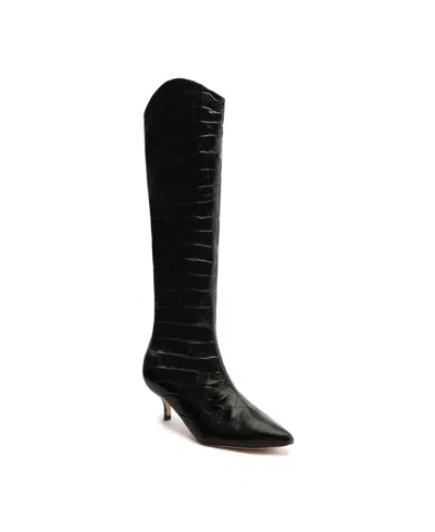 SCHUTZ WOMEN'S MARYANA LOW STILETTO KNEE HIGH HEEL BOOTS
