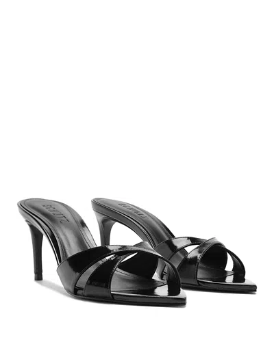 Schutz Women's Maxie Patent Leather Sandals In Animal Print