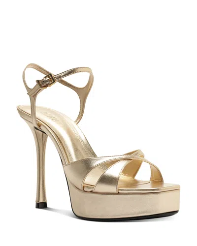 Schutz Maxine Platform Sandal In Gold