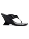 Schutz Maya 90mm Leather Sandals In Black