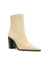 Schutz Women's Mikki Block Pointed Toe Boots In Beige