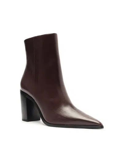 SCHUTZ WOMEN'S MIKKI BLOCK POINTED TOE BOOTS