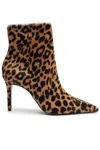 Schutz Mikki Casual Pointed Toe Genuine Calf Hair Bootie In Multi