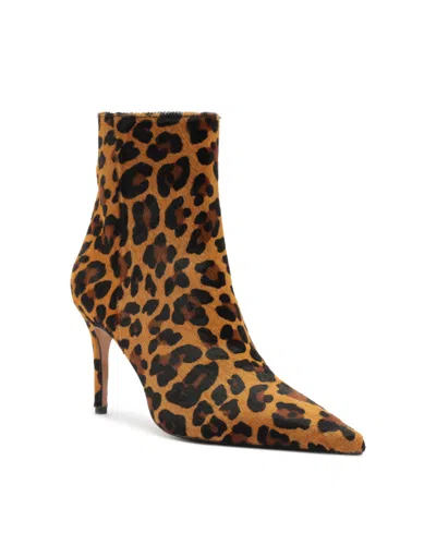 Schutz Women's Mikki High Stiletto Booties In Animal Print