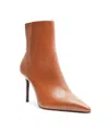 Schutz Mikki Casual Pointed Toe Genuine Calf Hair Bootie In Brown