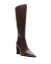 Schutz Women's Mikki Up Block Heel Boots In Dark Chocolate