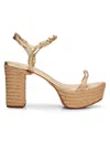 Schutz Nara Ankle Strap Platform Sandal In Multi