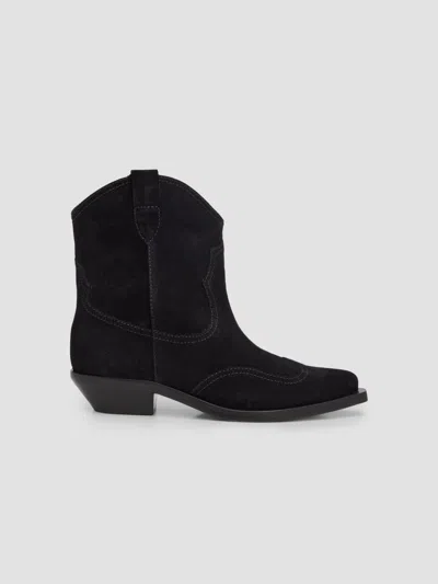 Schutz Women's Nash 30mm Suede Ankle Boots In Black