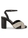 Schutz Nellie Ankle Strap Sandal In Black