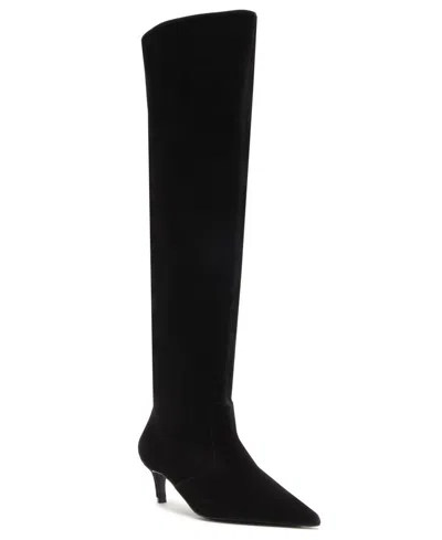 Schutz Women's Odessa Kitten Heel Dress Boots In Black