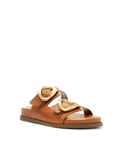 SCHUTZ WOMEN'S OLGA SPORTY ROUND TOE FLAT SANDALS