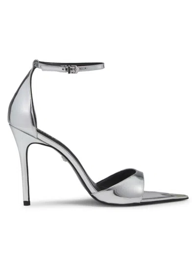 Schutz Women's Pamela 101mm Metallic Sandals In White