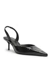 Schutz Paola Mid Slingback Pointed Toe Pump In Black