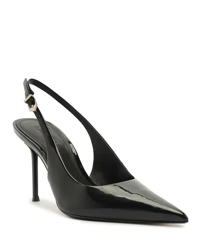 Schutz Women's Paola Patent Leather Classic Slingback Pumps In Black