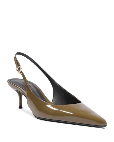 Schutz Paola Mid Slingback Pump In Green