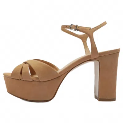 SCHUTZ WOMEN'S PLATFORM SANDALS IN HONEY BEIGE