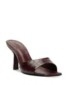 Schutz Posseni Slide Sandal In Cherry Wine