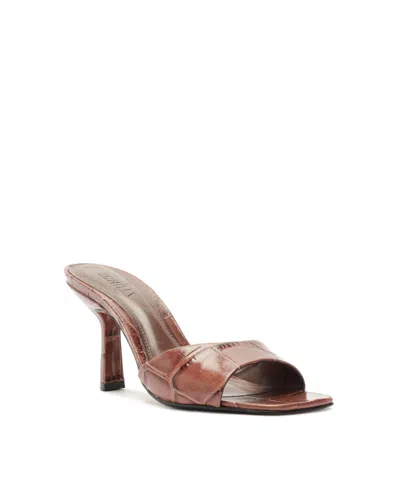 Schutz Women's Posseni High Stiletto Sandals In Brown