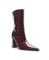 Schutz Raffaela Pointed Toe Bootie In Red