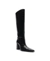 Schutz Women's Raffaela Up Knee High Pointed Toe Boots In Black