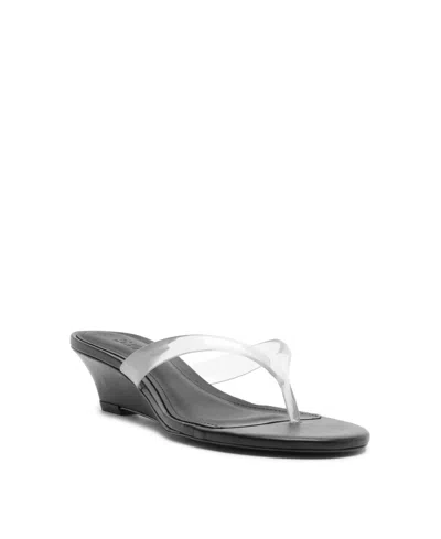 Schutz Roslyn Jelly Wedges Black