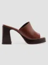 Schutz Rowan Platform Sandal In Brown