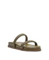 Schutz Ruby Sporty Slide Sandal In Green