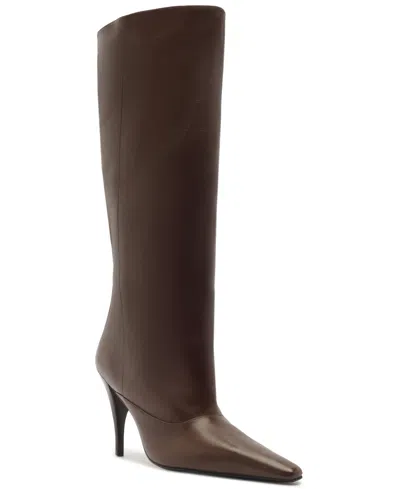 Schutz Rudy Pointed Toe Boot In Brown