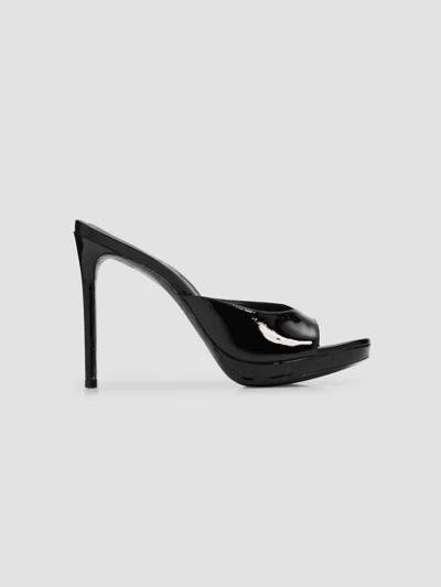 Schutz Women's Sally 100mm Patent Leather Sandals In Black