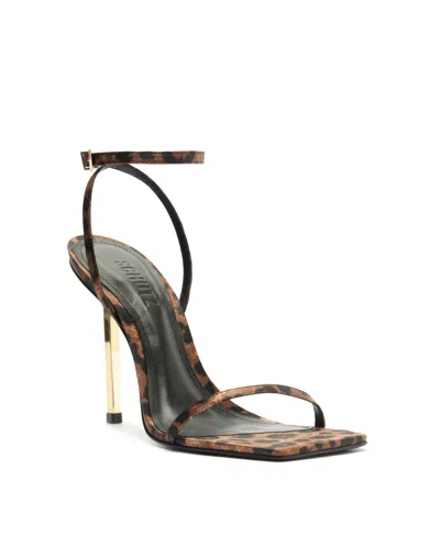 Schutz Women's Sam Squared Toe Sandals In Animal Print