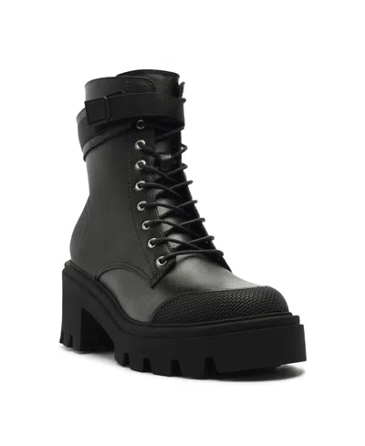 Schutz Women's Sarah Round Toe Booties In Black