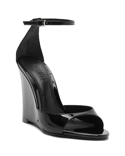 Schutz Scarlett Wedge Ankle Strap Sandal In Multi