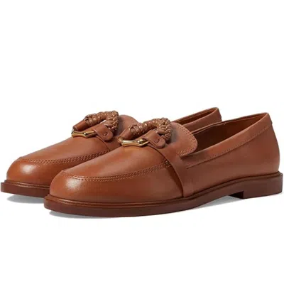 Schutz Women's  Rhino S2167800090002 Flat Brown Leather Slip-on Shoes Htat546