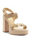 Schutz Selina Platform Heel In Natural Nibs, Women's At Urban Outfitters In Brown