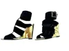 Schutz Women's Shine Wedge Suede Heels In Black In Black