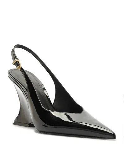 Schutz Siena Slingback Wedge Pump In Black