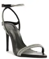 Schutz Skye Shine Ankle Strap Sandal In Black