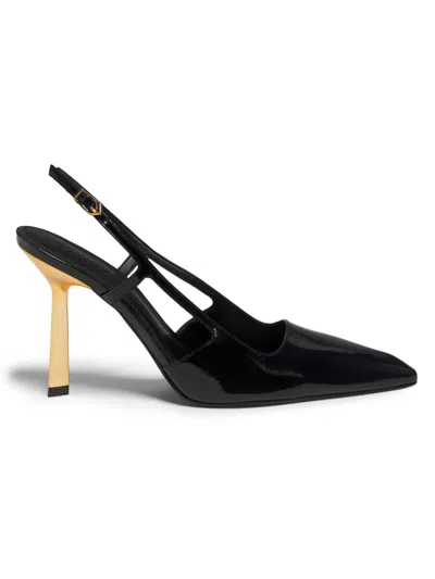 Schutz Women's Sophia 100mm Patent Leather Slingback Pumps In Black