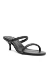 Schutz Taliah Woven Strap Kitten Heel Slide Sandal In Black