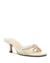 Schutz Tara Interlaced Slide Sandal In Multi