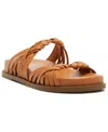 Schutz Tara Sporty Braided Sandal In Brown