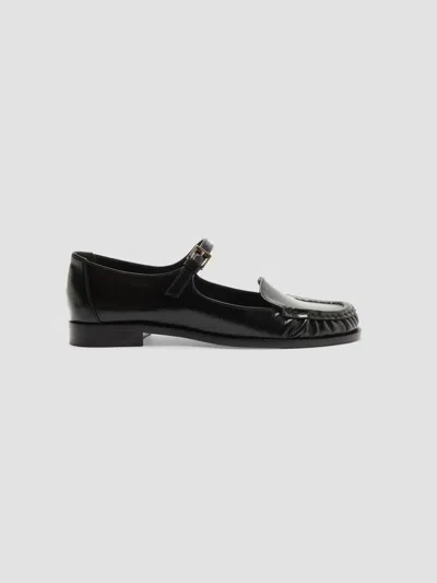 Schutz Women's Tyla Leather Mary Jane Loafers In Black