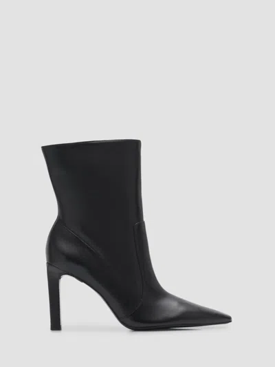 Schutz Women's Ulla 90mm Leather Booties In Black